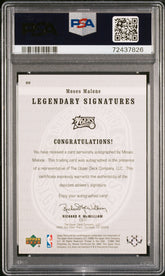1999 Upper Deck Legends Legendary Signatures Moses Malone #MM PSA 10 Auto POP 3